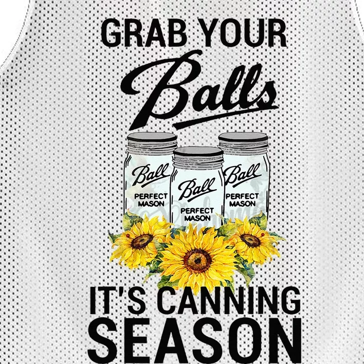 Grab Your Balls It’s Canning Season Mesh Reversible Basketball Jersey Tank