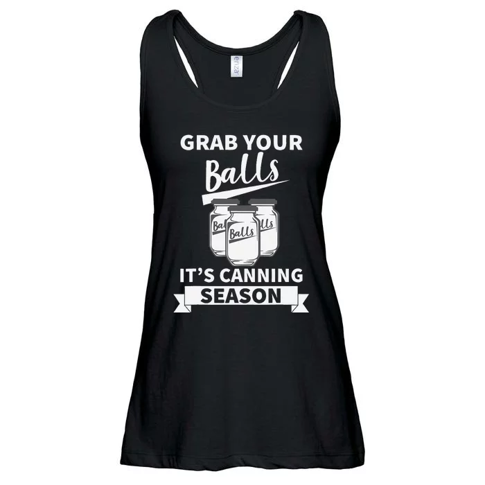 Grab Your Balls Its Canning Season Ladies Essential Flowy Tank