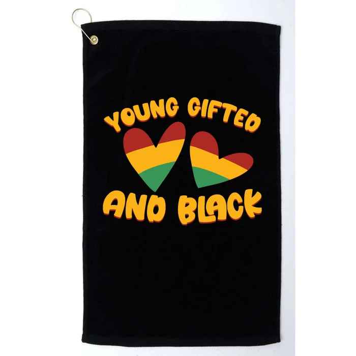 Gifted Young Black Dashiki African Pride History Month Platinum Collection Golf Towel