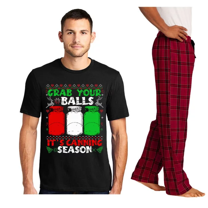 Grab Your Balls Canning Christmas Mason Jar Gifts Pajama Set