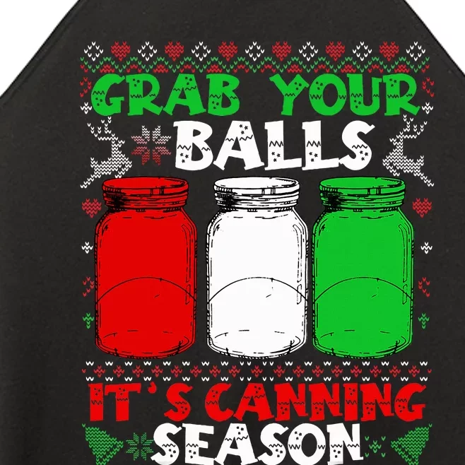 Grab Your Balls Canning Christmas Mason Jar Gifts Women’s Perfect Tri Rocker Tank