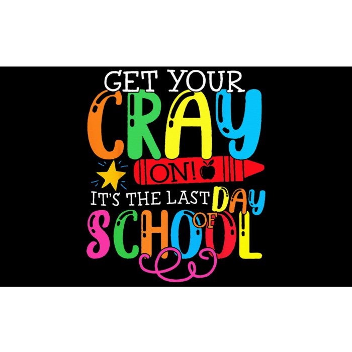 Get Your Cray On Last Day Of School Dabbing Crayon Bumper Sticker