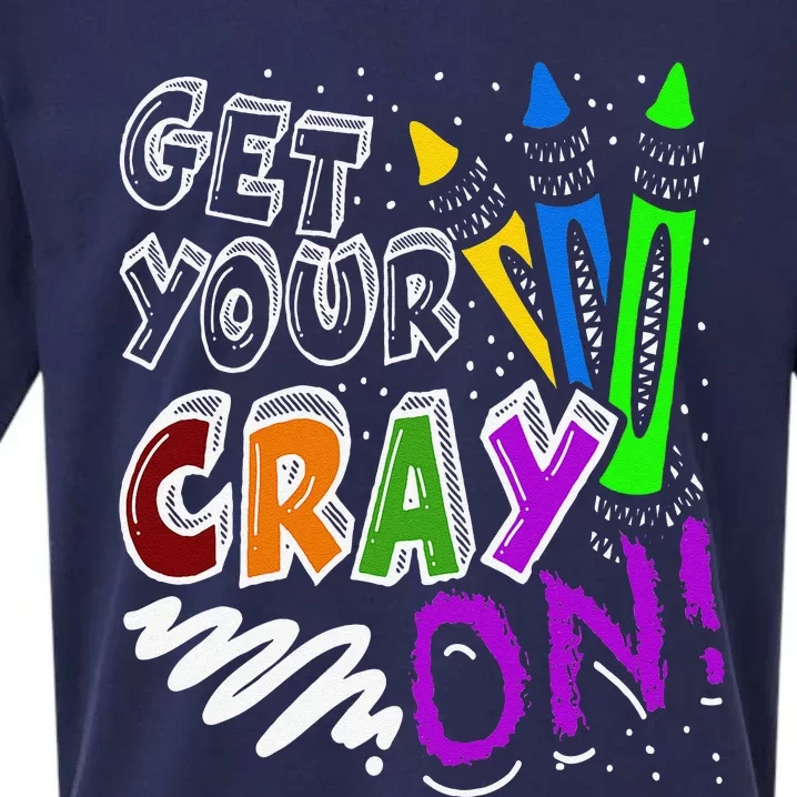 Get Your Cray On Teacher Appreciation Day Back To School Sueded Cloud Jersey T-Shirt