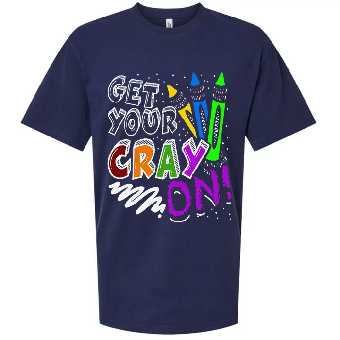 Get Your Cray On Teacher Appreciation Day Back To School Sueded Cloud Jersey T-Shirt