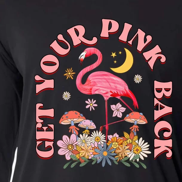 Get Your Flamingo Pink Back Pink Flamingo Mama Happy Mother's Day Cooling Performance Long Sleeve Crew