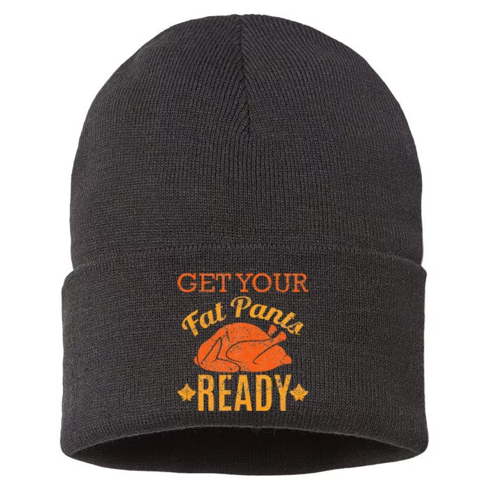 Get Your Fat Pants Ready Thanksgiving Sustainable Knit Beanie