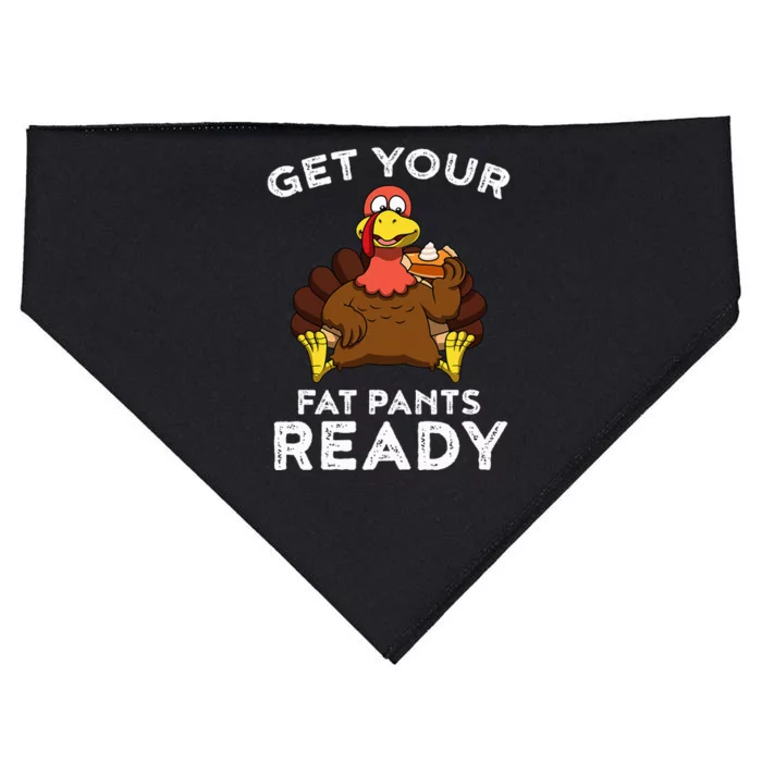 Get Your Fat Pants Ready Thanksgiving Pumpkin Pie USA-Made Doggie Bandana