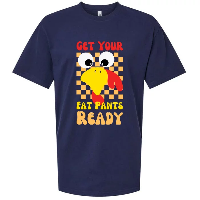 Get Your Fat Pants Ready Thanksgiving Food Sueded Cloud Jersey T-Shirt