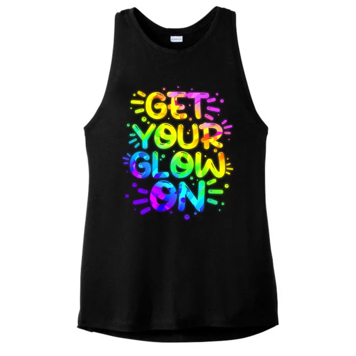 Get Your Glow On Ladies Tri-Blend Wicking Tank