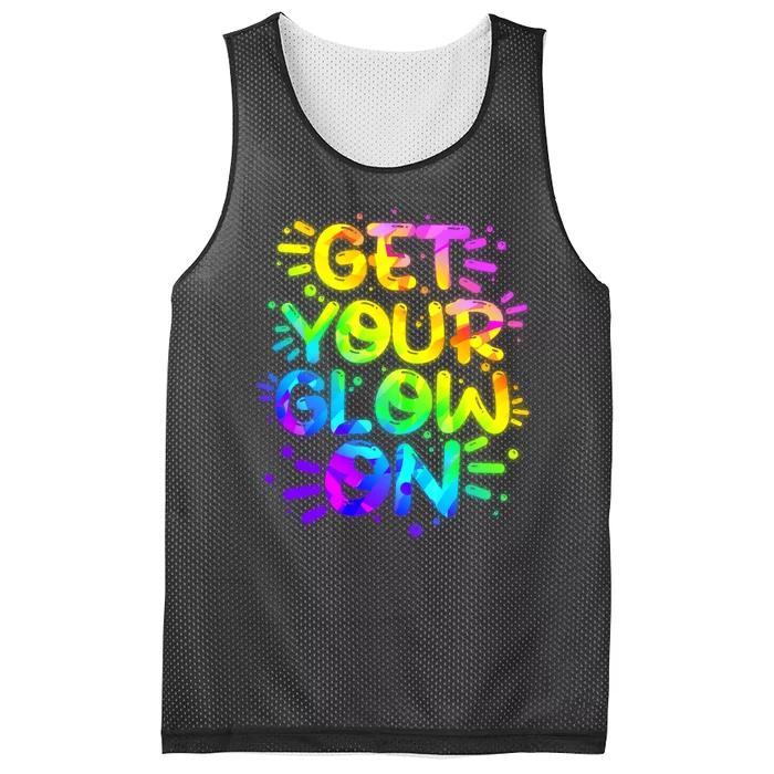 Get Your Glow On Mesh Reversible Basketball Jersey Tank