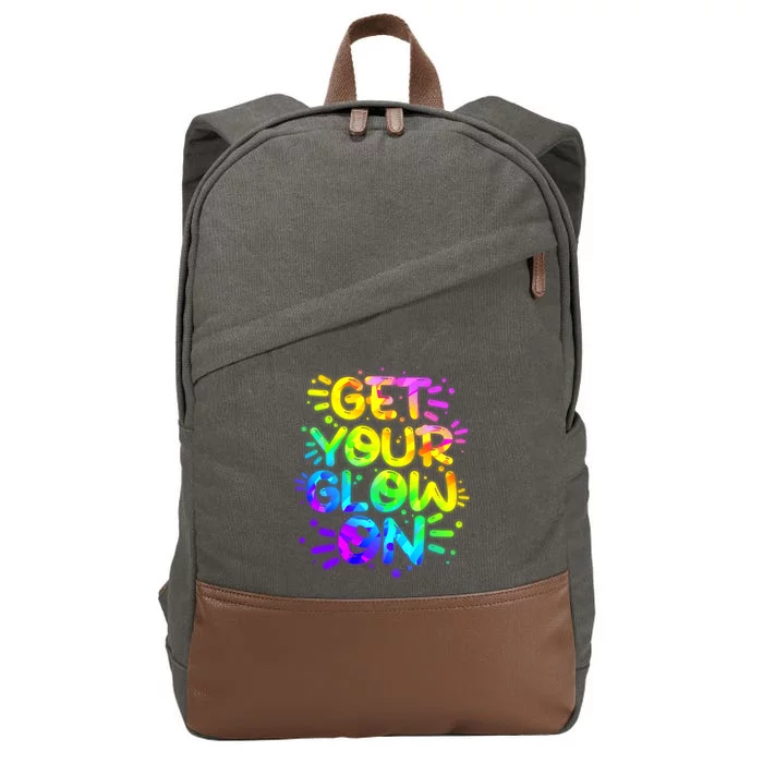 Get Your Glow On Cotton Canvas Backpack