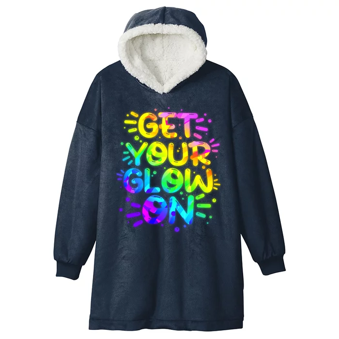 Get Your Glow On Hooded Wearable Blanket