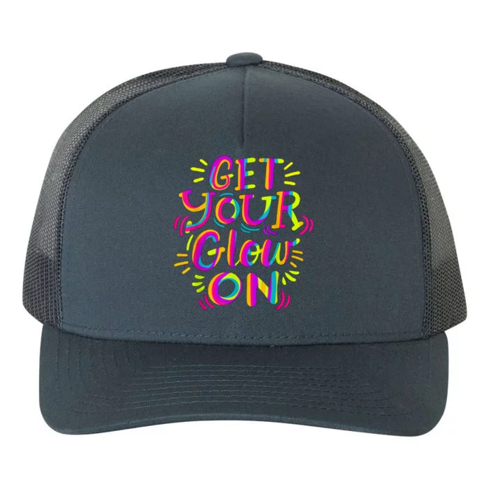 GET YOUR GLOW ON And Adults Bright Colors 80s Themed Yupoong Adult 5-Panel Trucker Hat