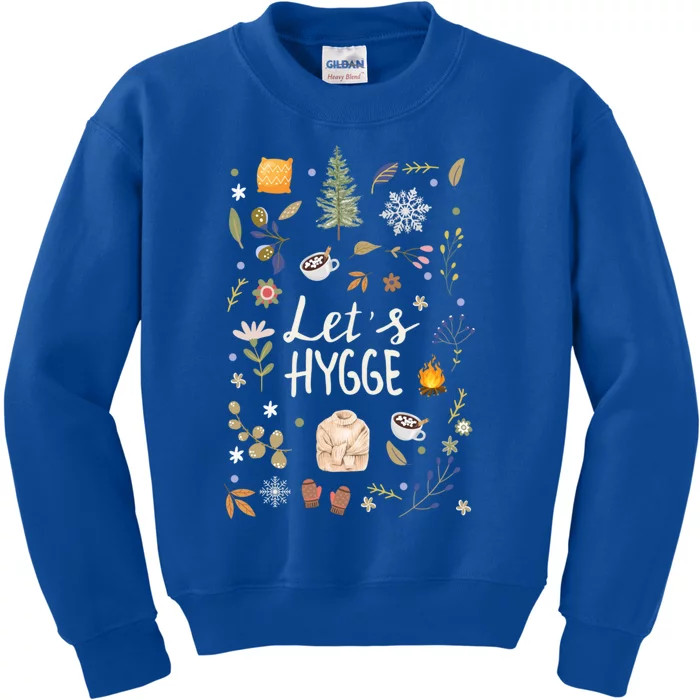 Get Your Hygge On With This LetS Hygge Design Cute Gift Kids Sweatshirt