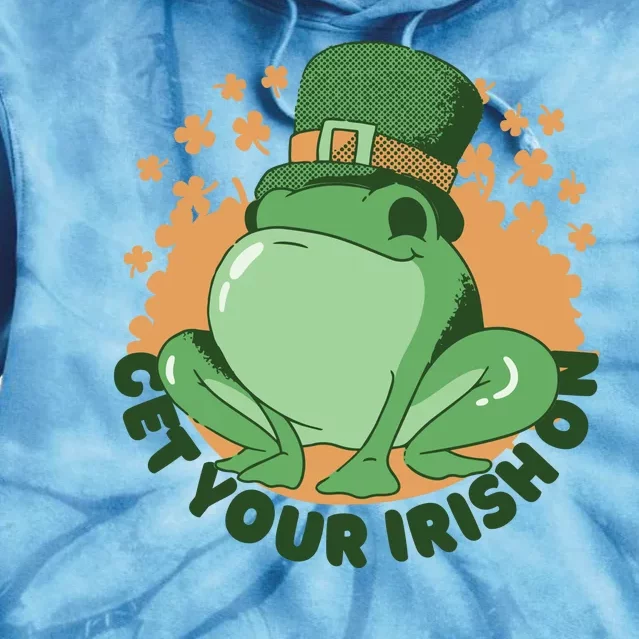 Get Your Irish On St Patricks Day Frog Tie Dye Hoodie