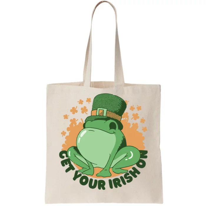 Get Your Irish On St Patricks Day Frog Tote Bag