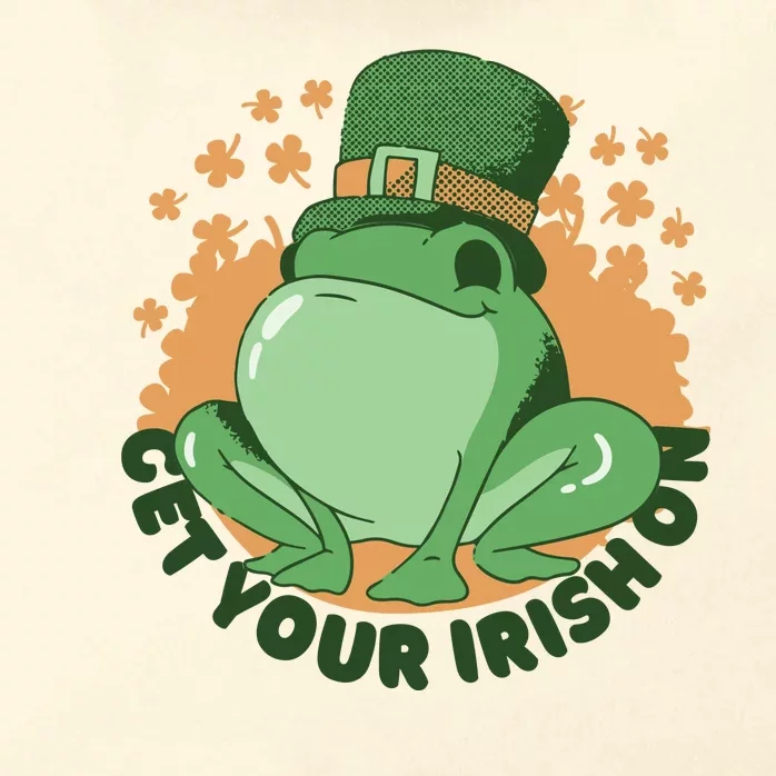 Get Your Irish On St Patricks Day Frog Zip Tote Bag