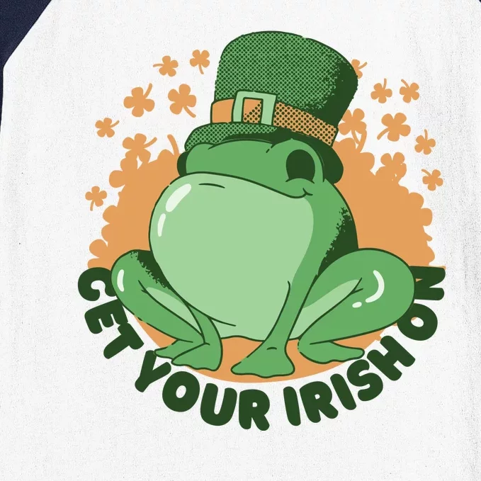 Get Your Irish On St Patricks Day Frog Baseball Sleeve Shirt