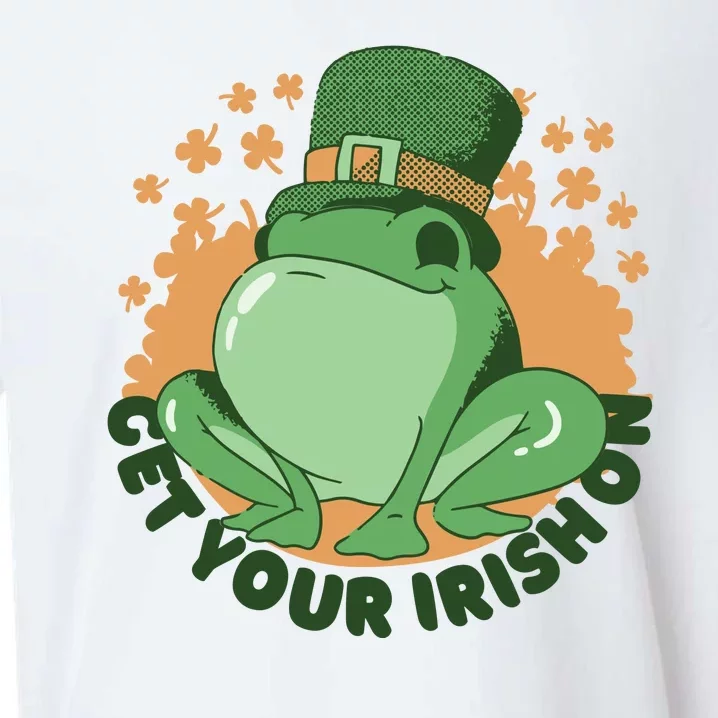 Get Your Irish On St Patricks Day Frog Sueded Cloud Jersey T-Shirt