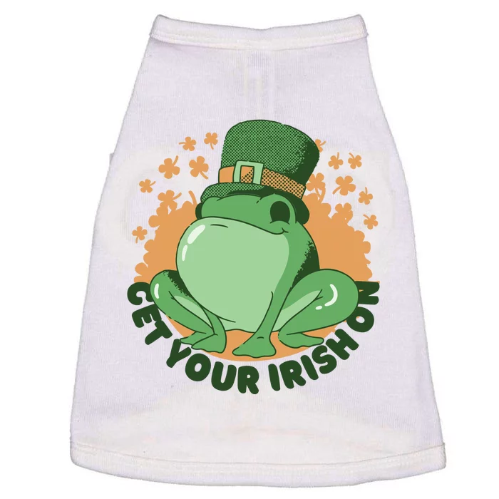 Get Your Irish On St Patricks Day Frog Doggie Tank