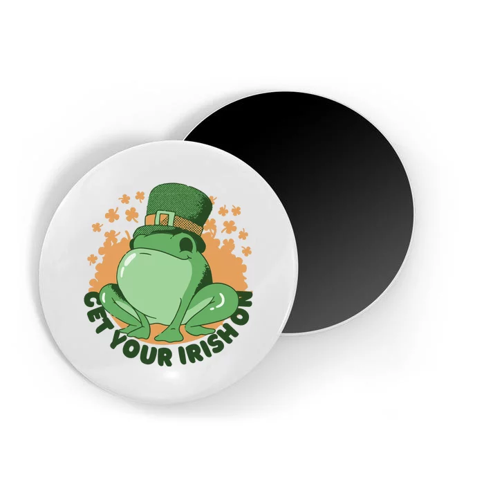 Get Your Irish On St Patricks Day Frog Magnet