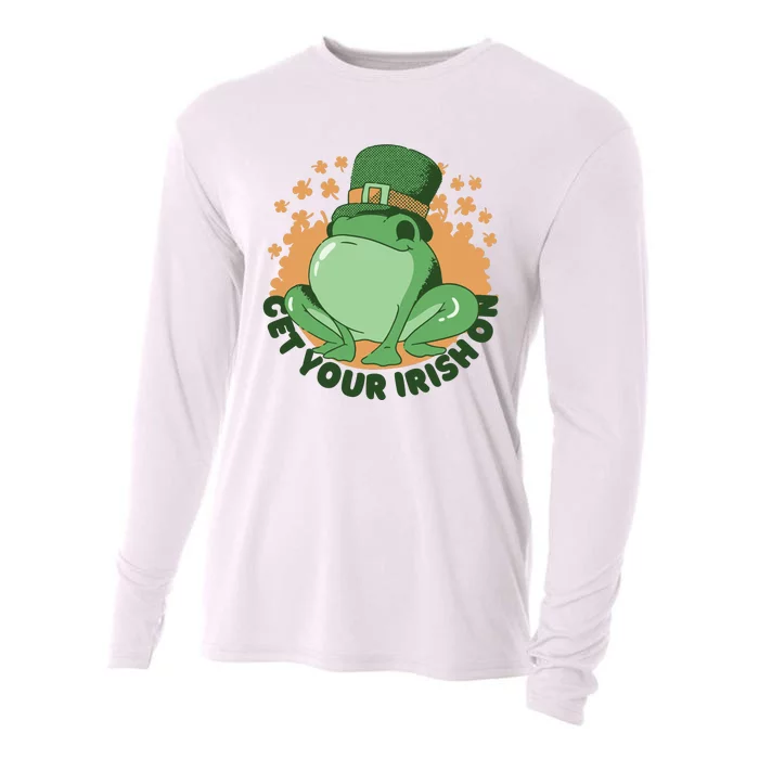 Get Your Irish On St Patricks Day Frog Cooling Performance Long Sleeve Crew