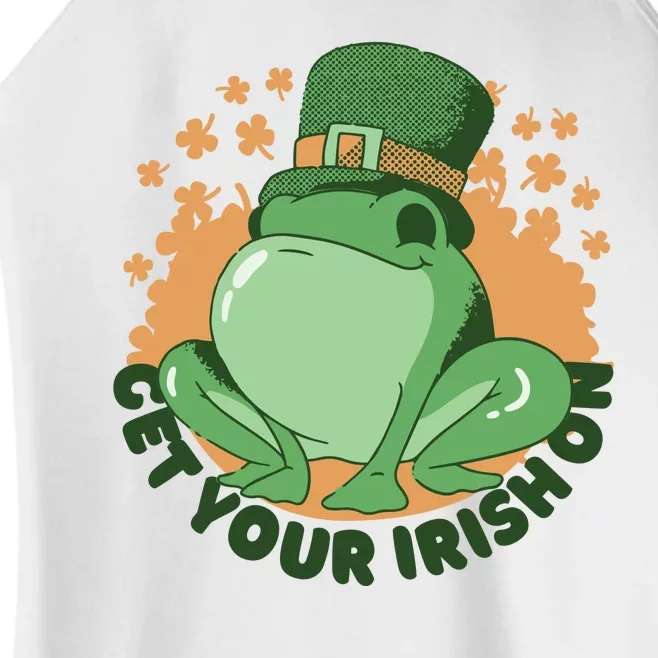 Get Your Irish On St Patricks Day Frog Women’s Perfect Tri Rocker Tank