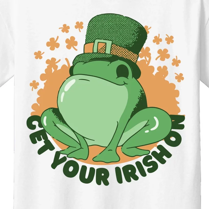 Get Your Irish On St Patricks Day Frog Kids T-Shirt