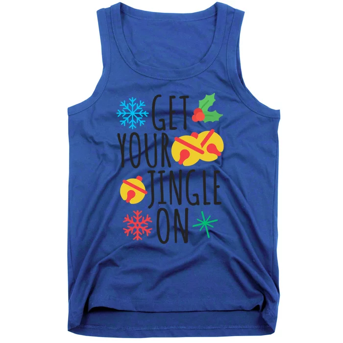 Get Your Jingle On Funny Christmas Jingle Bells Gift Tank Top