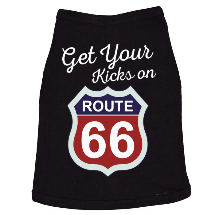 Get Your Kicks Route 66 Distressed 60S Doggie Tank