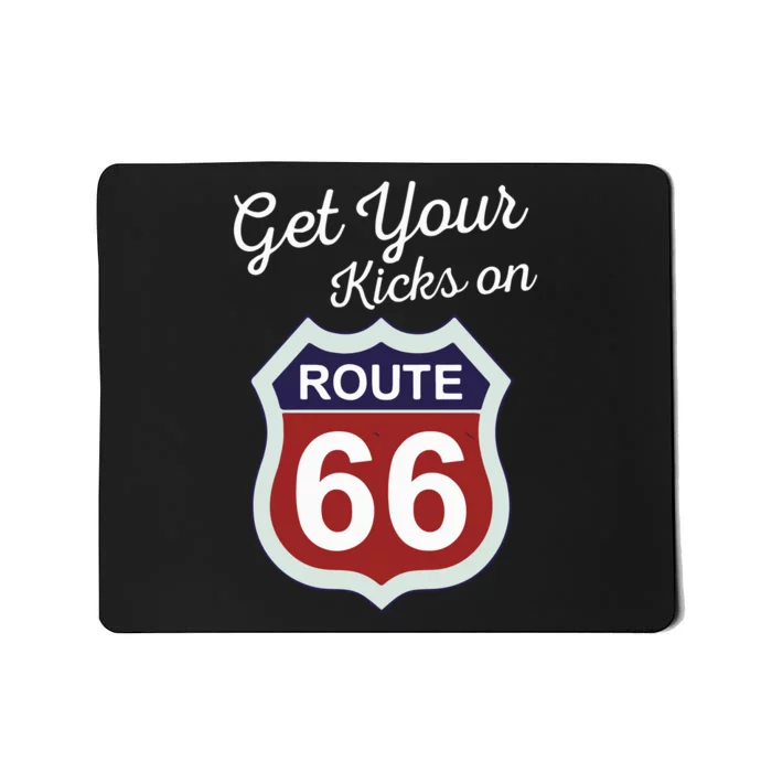 Get Your Kicks Route 66 Distressed 60S Mousepad