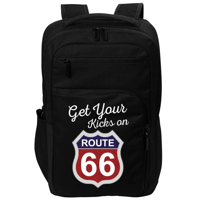 Get Your Kicks Route 66 Distressed 60's Impact Tech Backpack