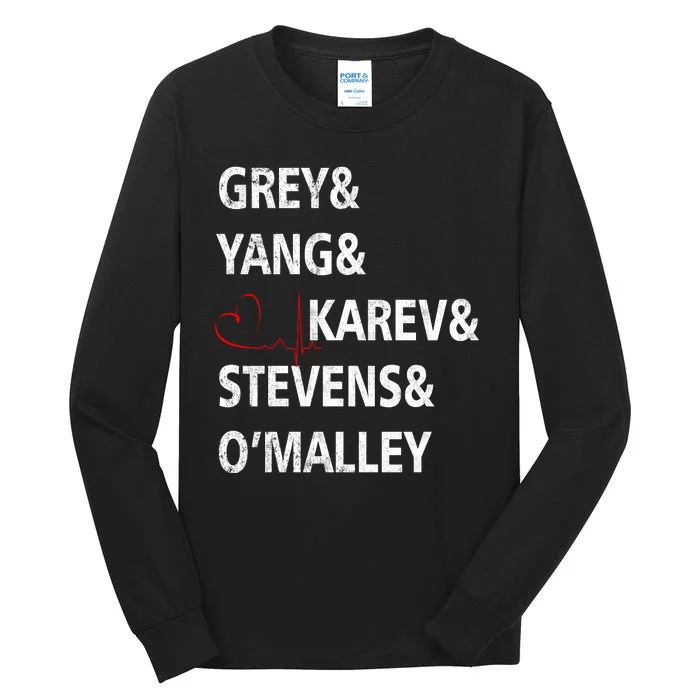 Grey Yang Karev Stevens O'Malley Thursdays We Watch Grey's Tall Long Sleeve T-Shirt