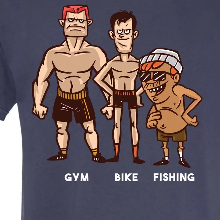 Gym Bike Fishing Funny Garment-Dyed Heavyweight T-Shirt