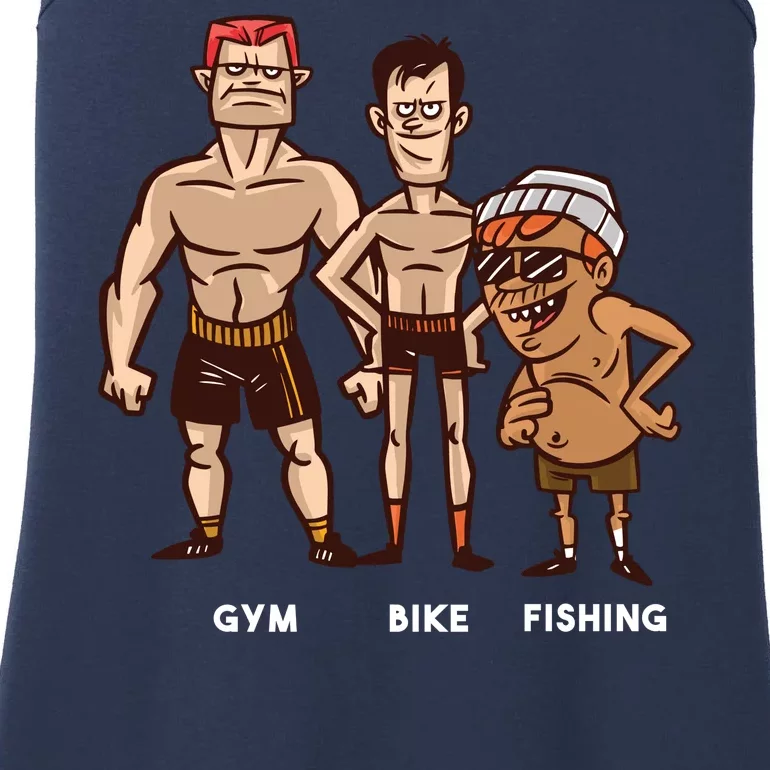 Gym Bike Fishing Funny Ladies Essential Tank