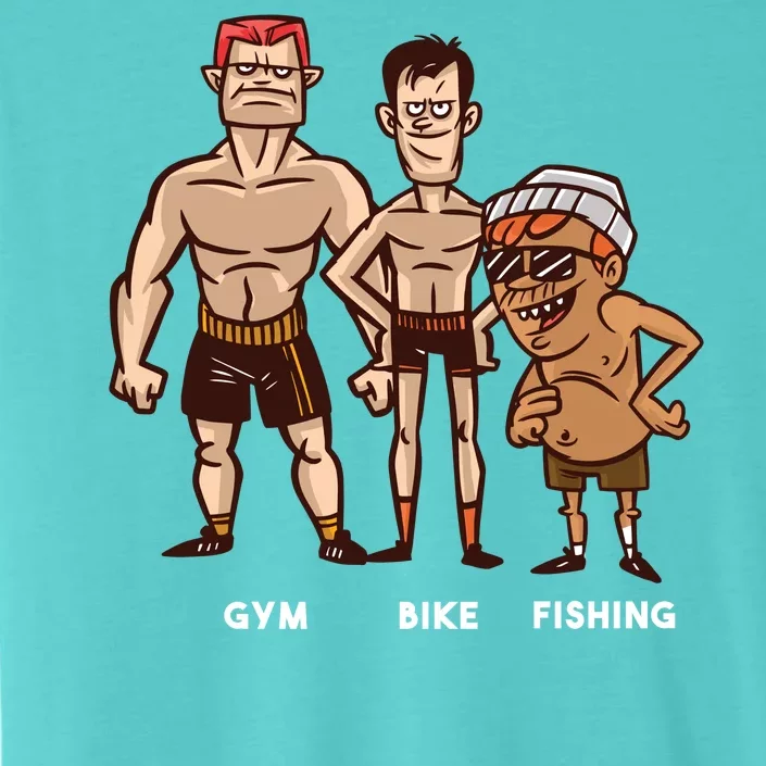 Gym Bike Fishing Funny ChromaSoft Performance T-Shirt