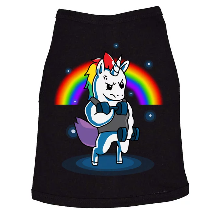 Gym Unicorn Weightlifting Doggie Tank