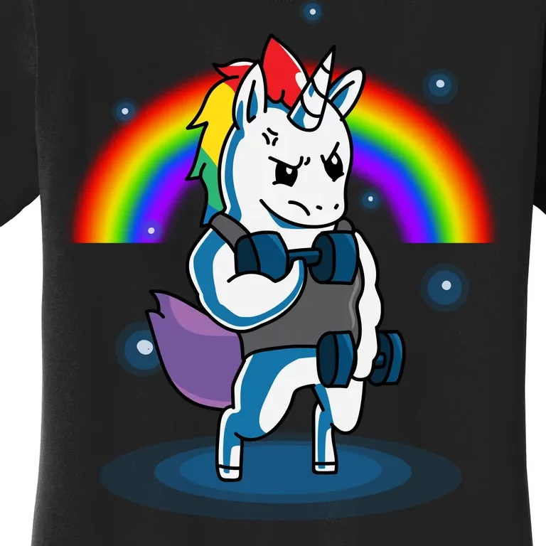 Gym Unicorn Weightlifting Women's T-Shirt