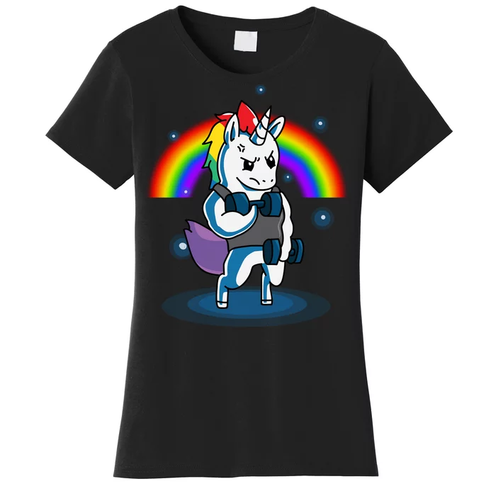 Gym Unicorn Weightlifting Women's T-Shirt