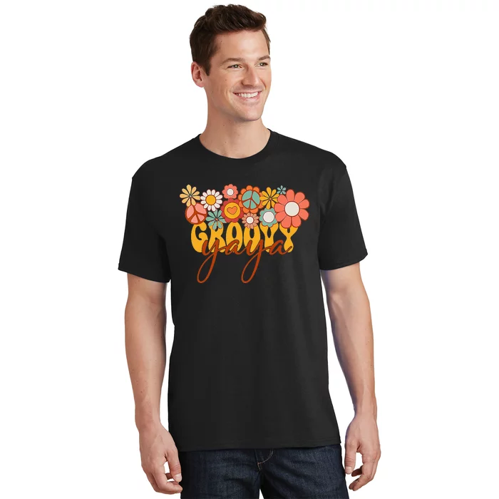 Groovy Yaya Matching Family Baby Shower gift Mother's Day T-Shirt