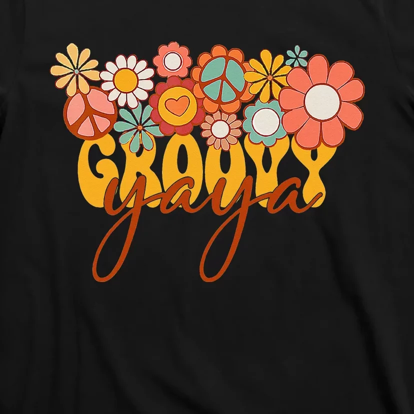 Groovy Yaya Matching Family Baby Shower gift Mother's Day T-Shirt