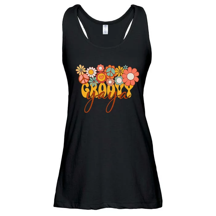 Groovy Yaya Matching Family Baby Shower gift Mother's Day Ladies Essential Flowy Tank