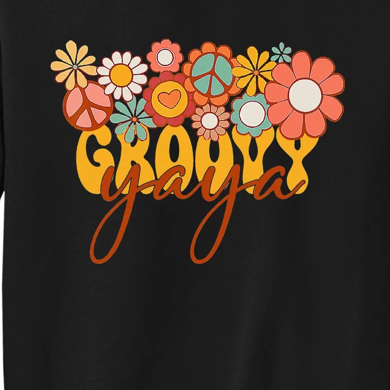 Groovy Yaya Matching Family Baby Shower gift Mother's Day Tall Sweatshirt