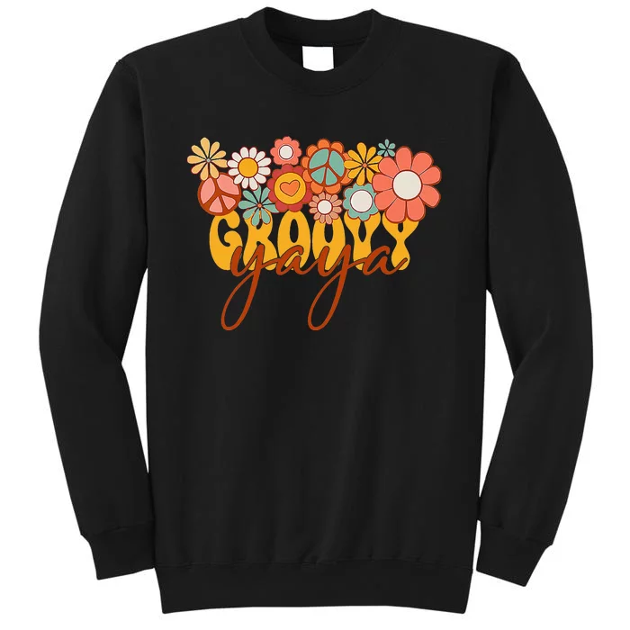 Groovy Yaya Matching Family Baby Shower gift Mother's Day Tall Sweatshirt