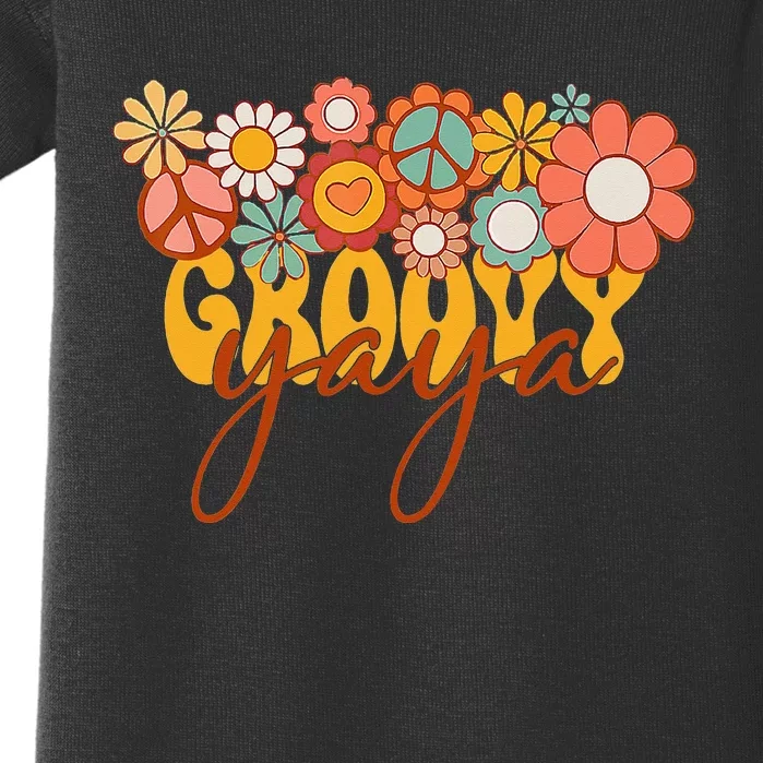 Groovy Yaya Matching Family Baby Shower gift Mother's Day Baby Bodysuit