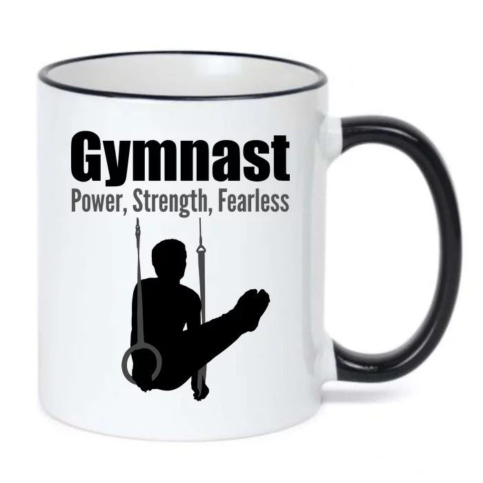 Gymnast Power Strength Fearless Black Color Changing Mug