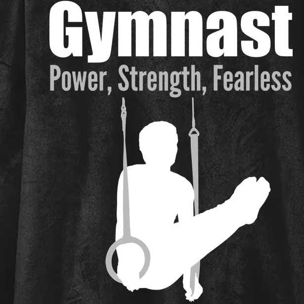 Gymnast Power Strength Fearless Hooded Wearable Blanket