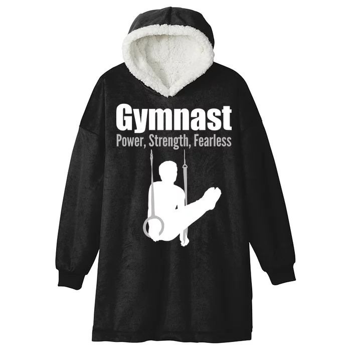 Gymnast Power Strength Fearless Hooded Wearable Blanket