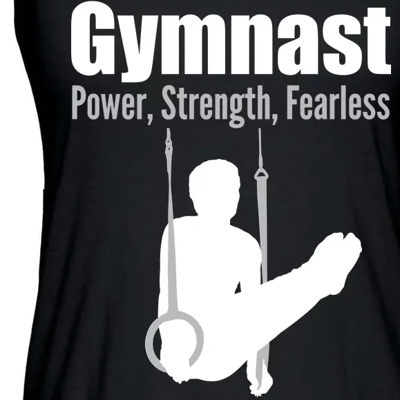 Gymnast Power Strength Fearless Ladies Essential Flowy Tank