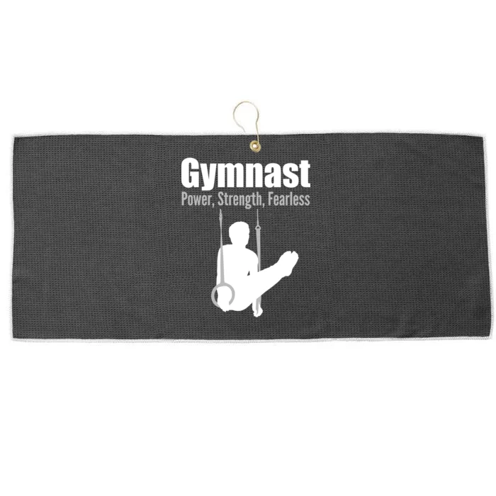 Gymnast Power Strength Fearless Large Microfiber Waffle Golf Towel